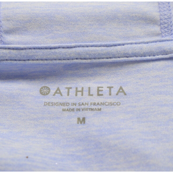 Athleta Size M Uptempo Crop Hoodie Lightweight Light Purple - Picture 10 of 11